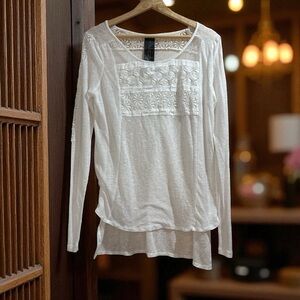 Free People, New Romantics - Lace Boho Embroidered Long Sleeve - XS